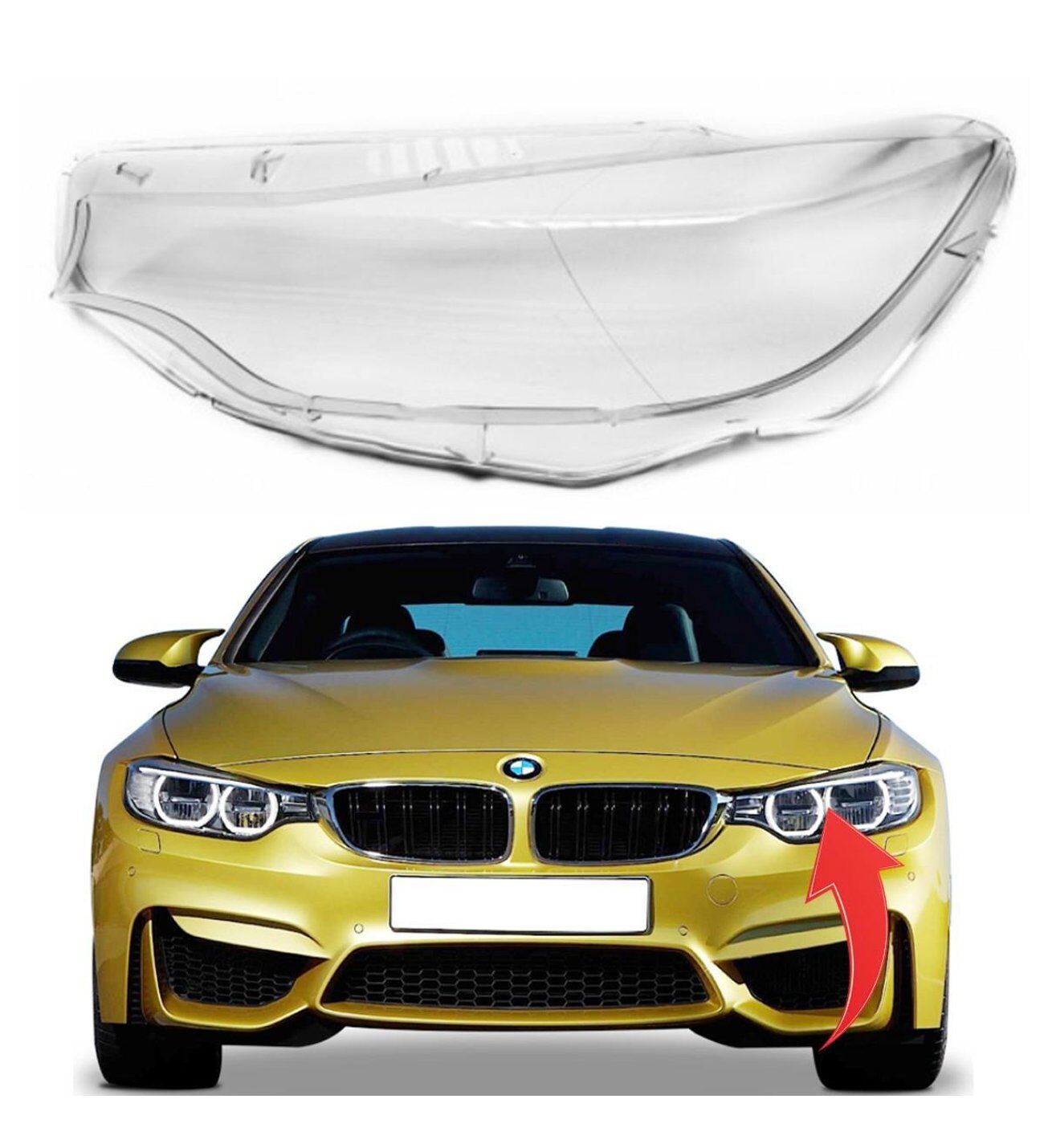 GKL 340830 | Bmw 4 Serisi F36 2014-2018 Far Camı Sol