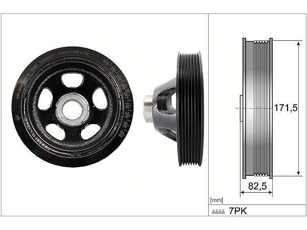 Mercedes C Serisi W204 C 180 Kompressor Krank Kasnaği | INA 544 0195 10