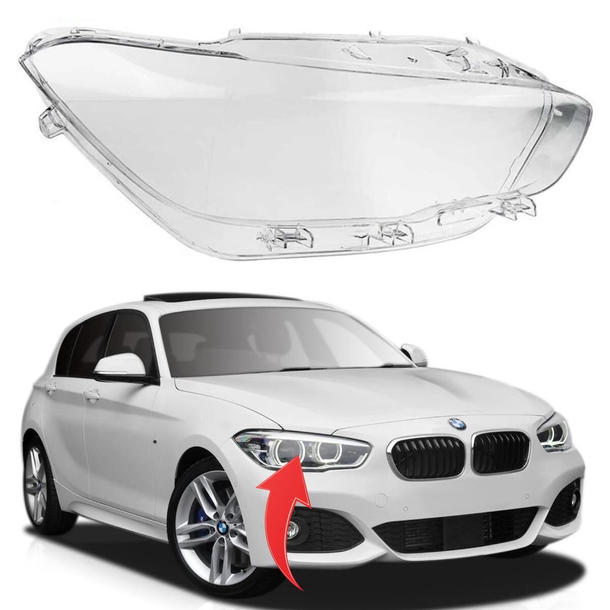 GKL 340814 | Bmw 1 Serisi F20 2012-2017 Far Camı Sol