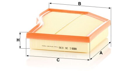 Mercedes A Serisi W177 A 180 d OM654 Hava Filtresi | MANN C30030