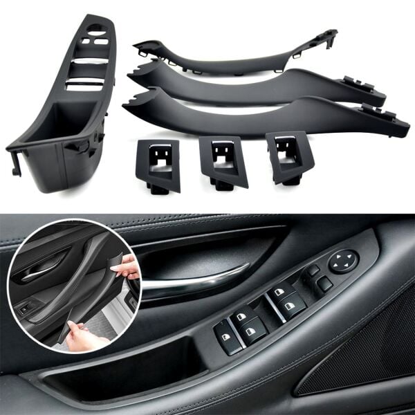 ITHAL 51417225875 | Bmw 5 Serisi F10 2009-2016 Kapı Tutamak Seti - Bej (Katlanır Aynalı Model)