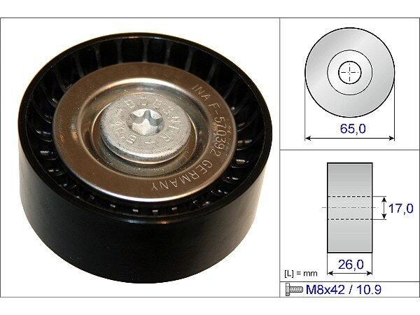 Mercedes Vito III 447 124 CDI V Kayış Gergi Rulmanı | INA 532 0608 10