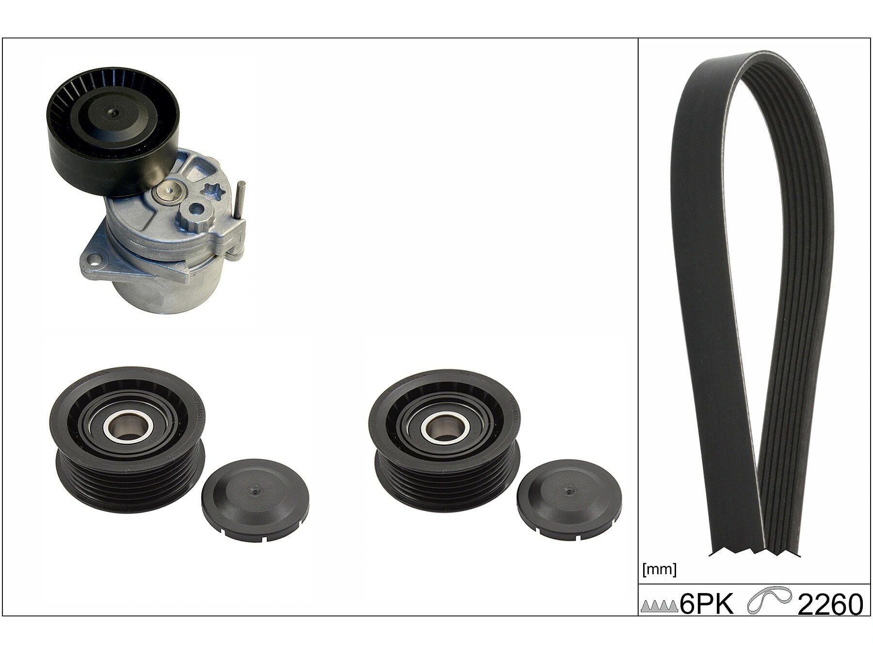 Mercedes E Serisi W211 E 220 CDI V Kayış Seti | INA 529 0115 10