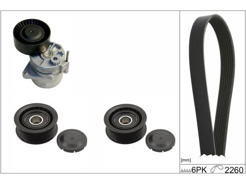 Mercedes C Serisi W203 C 200 CDI V Kayış Seti | INA 529 0115 10