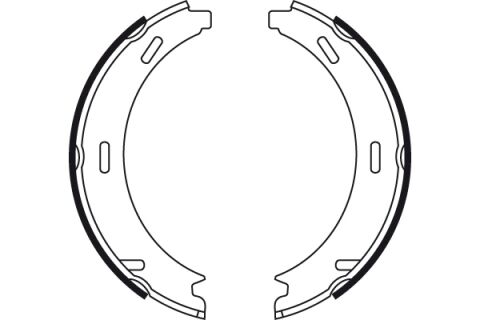 Mercedes C Serisi W203 C 200 Kompressor M111 Arka Fren Balatası (Pabuç) | TRW GS8481