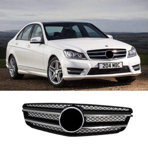 Mercedes C Serisi W204 Ön Panjur AMG Siyah | ITHAL A2048800023-B