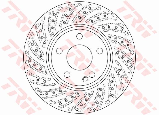 Mercedes GLA Serisi X156 GLA 180 CDI, GLA 180d OM607 Ön Fren Diski | TRW DF6262S