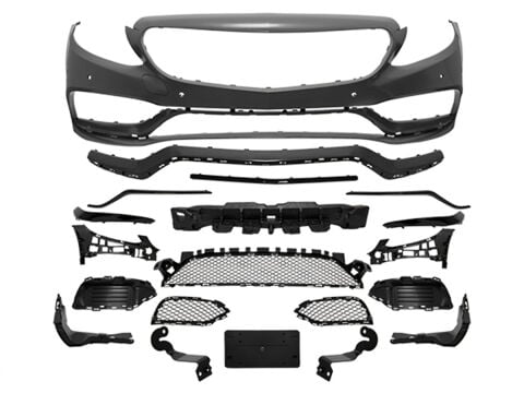 Mercedes C Serisi W205 AMG Ön Tampon Komple Dolu 2014-2018 | WENDER M A2058801840S1