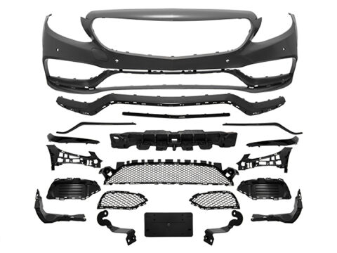 Mercedes C Serisi W205 AMG Ön Tampon Komple Dolu 2014-2018 | WENDER M A2058801840S1