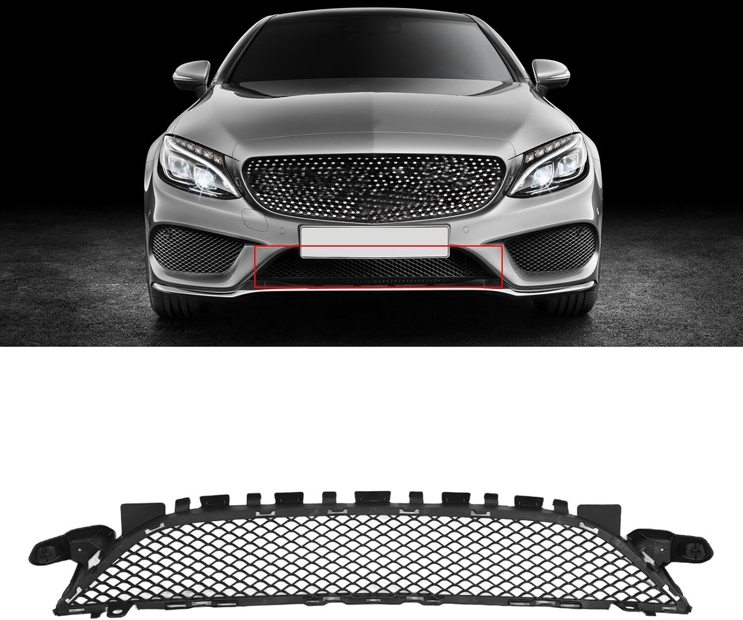 Mercedes C Serisi W205 AMG Ön Tampon Izgarası 2014-2018 | WENDER M A2058852123