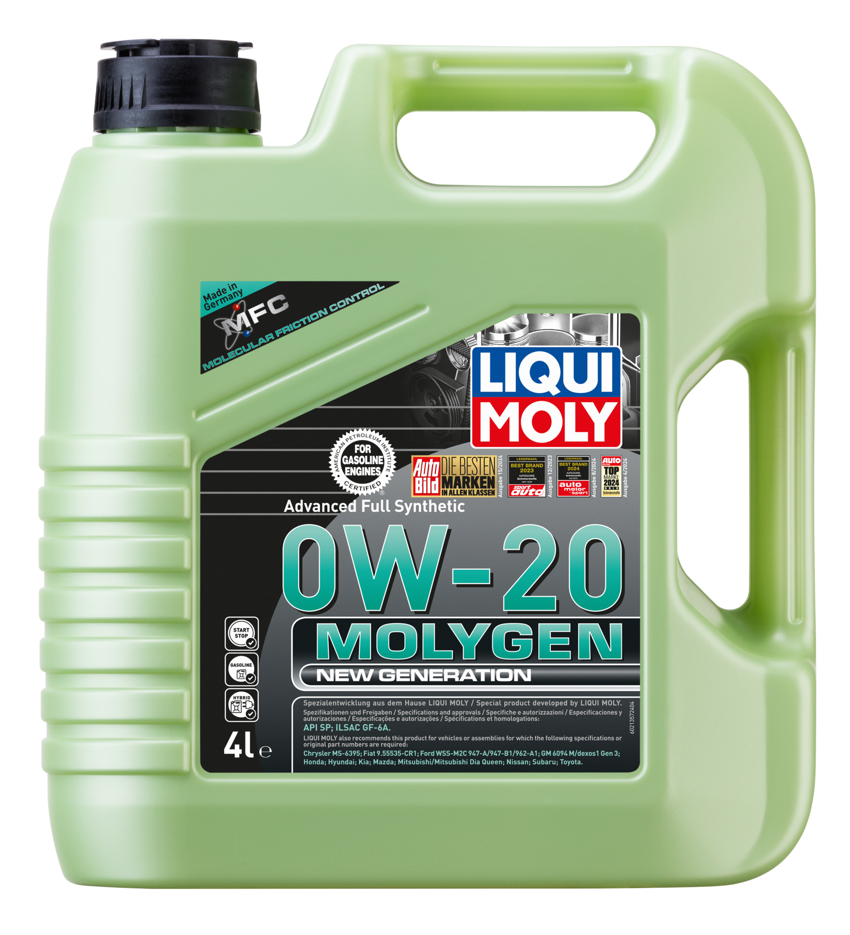 Liqui Moly Molygen New Generation 0w20 (4 Litre) | LQM-21357