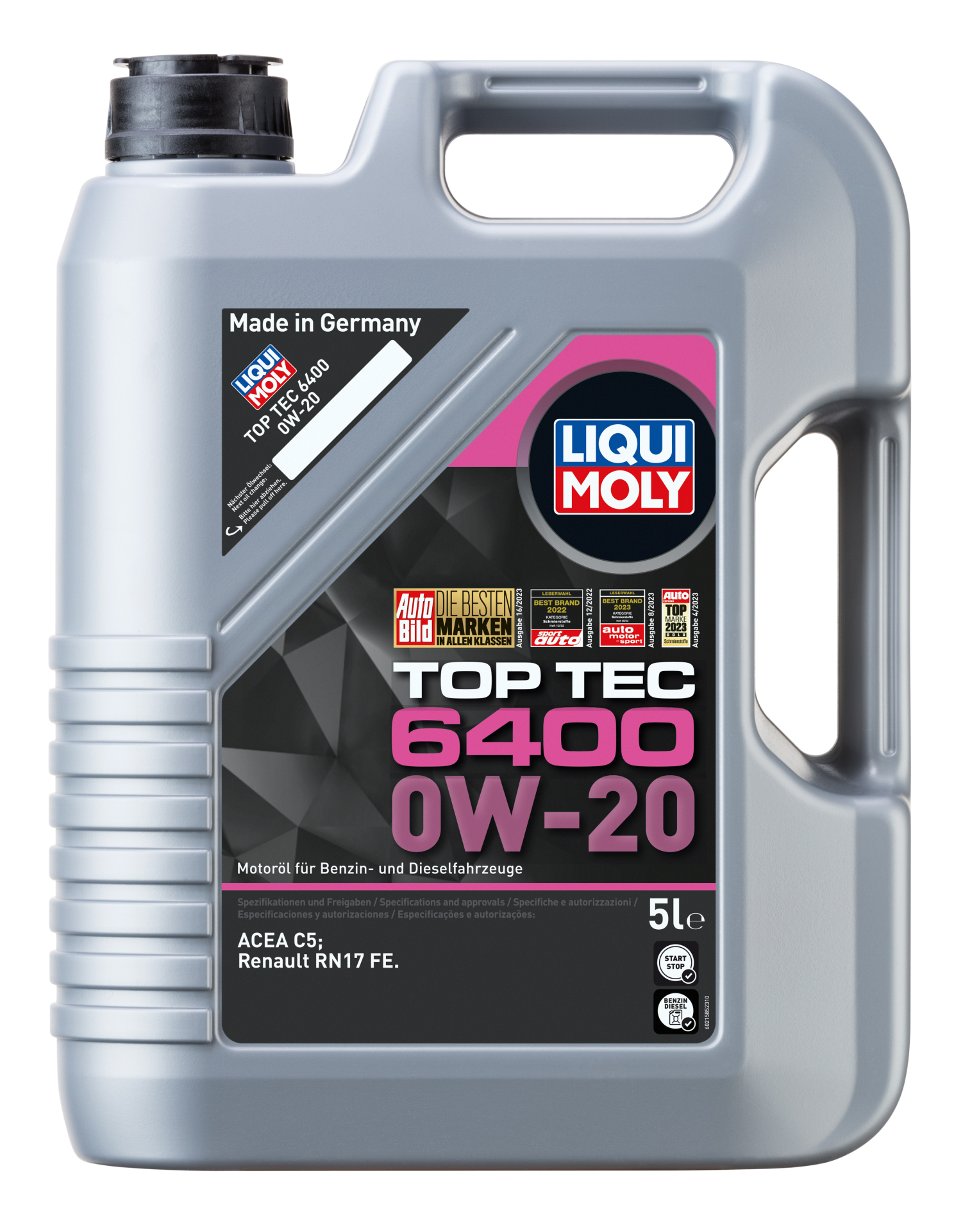 Liqui Moly Top Tec 6400 0w20 (5 Litre) | LQM-21585