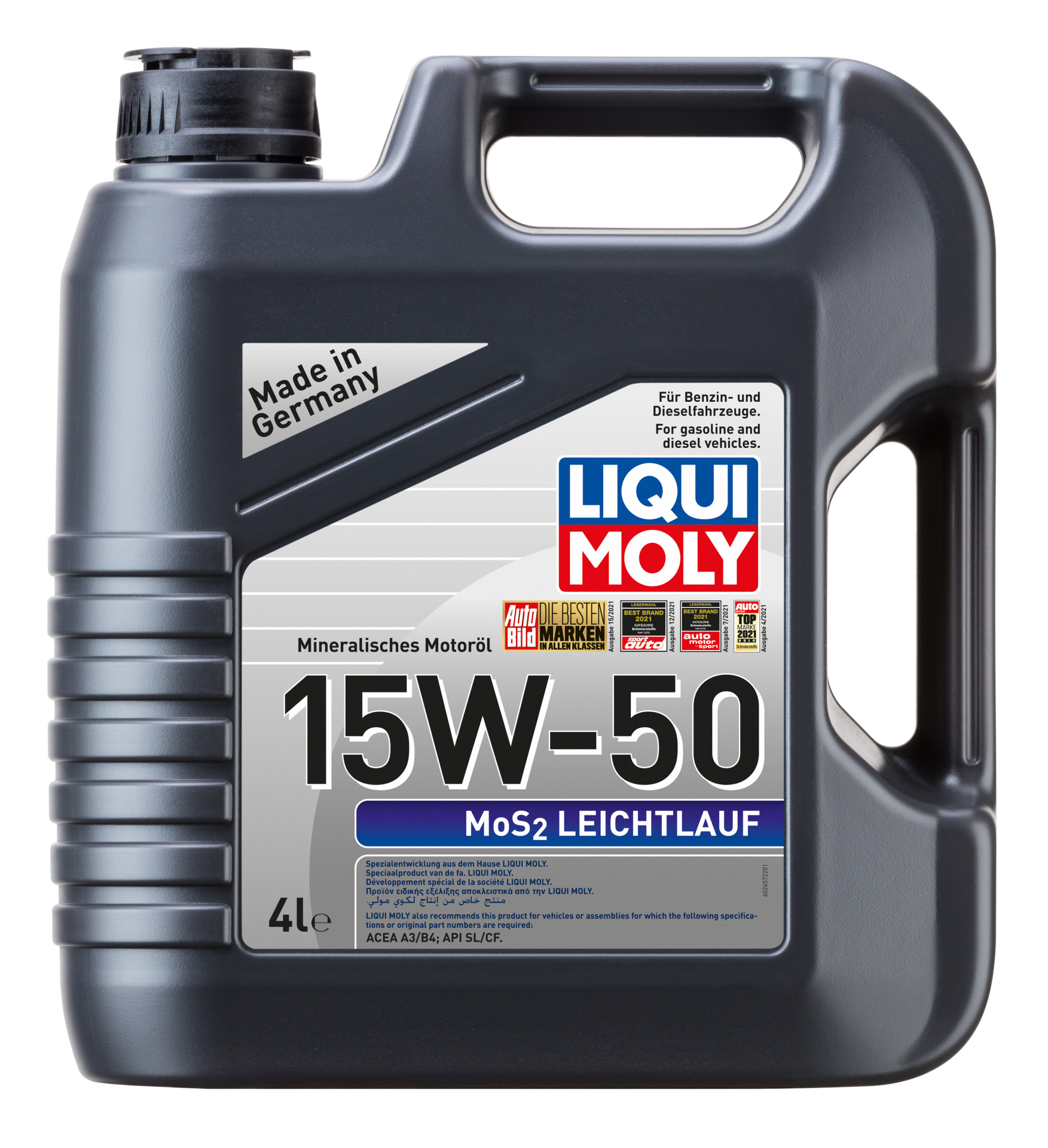 Liqui Moly Süper Düşük Sürtünmeli Mos2 15w50 Motor Yağı ( 4 Litre ) | LQM-2457
