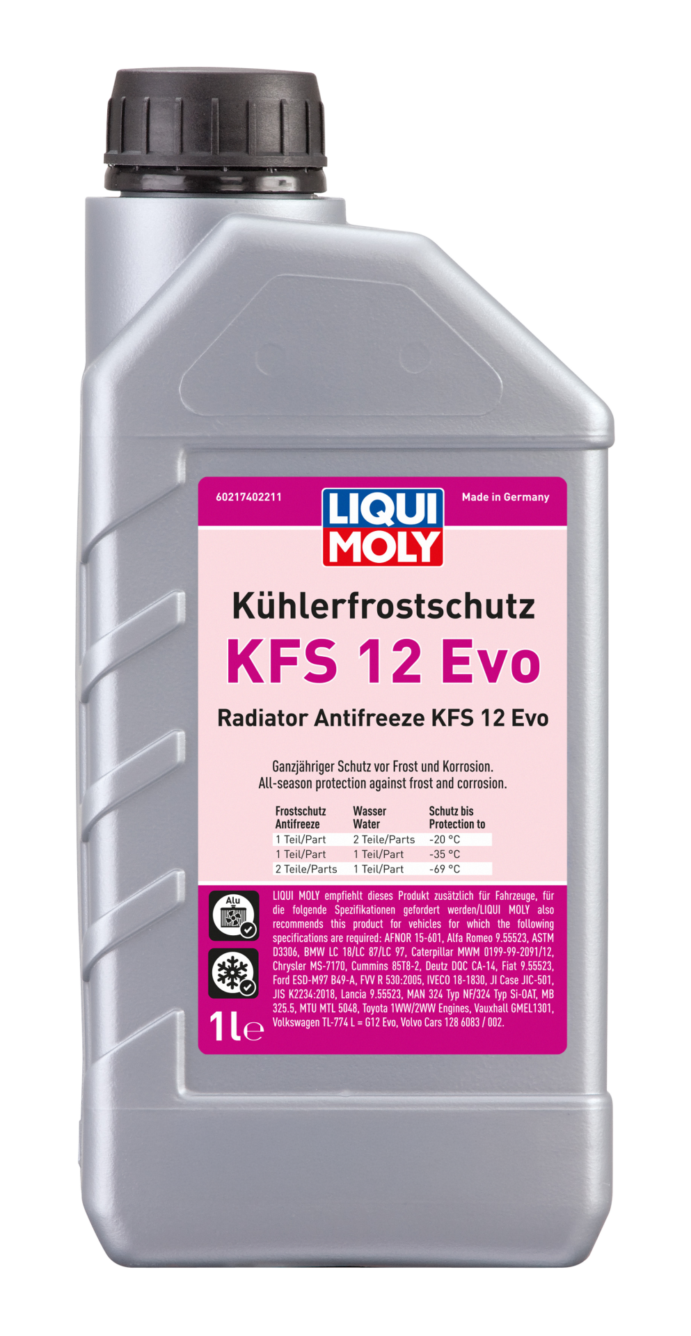 Liqui Moly Konsantre Antifriz KFS 12 Evo  (–69°C ) (1 Litre) | LQM-21740