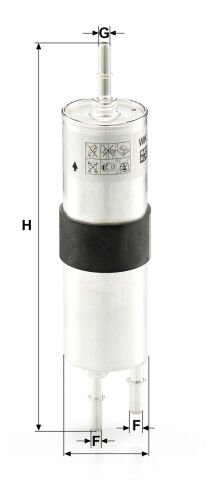 BMW 3 Serisi E90 320i N46 Yakıt Filtresi | MANN WK 515