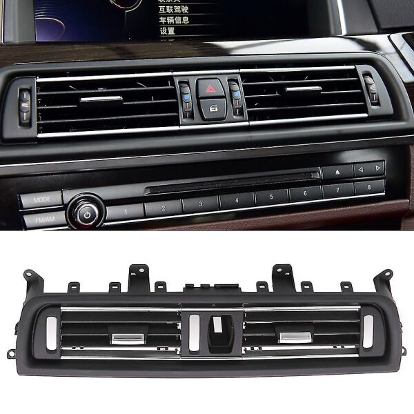 GKL 340008 | Bmw F10+Lci Klima Kalorifer Izgarası Ön Orta (Krom Siyah)