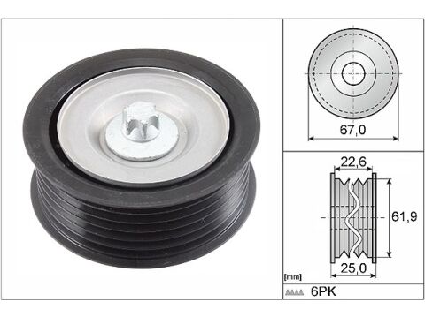 Mercedes E Serisi W211 E 320 BLUETEC V Kayış Gergi Rulmanı | INA 532 0866 10