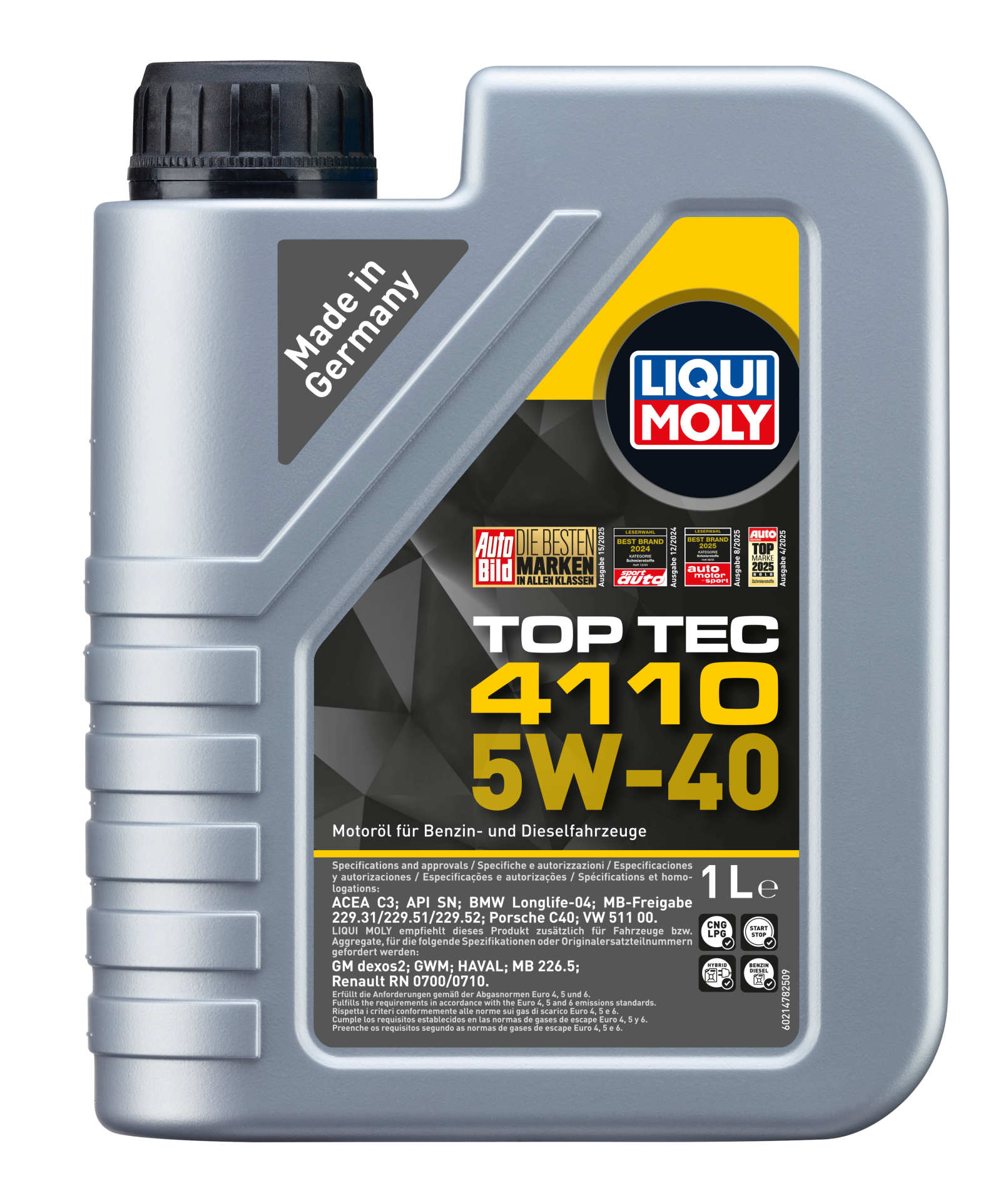 Liqui Moly TopTec 4110 5W-40 Motor Yağı (1 Litre) | LQM-21478