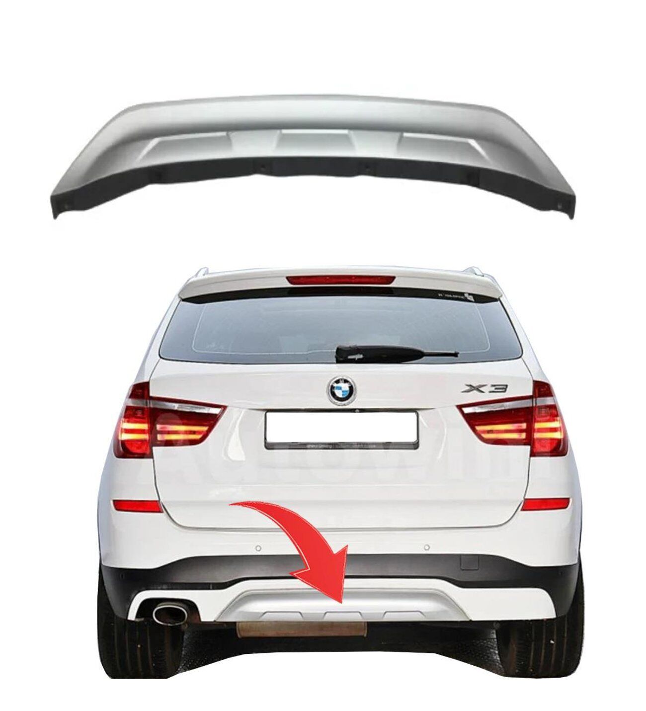 GKL 341301 | Bmw F25 Arka Tampon Arac Altı Koruması X Lıne M X3