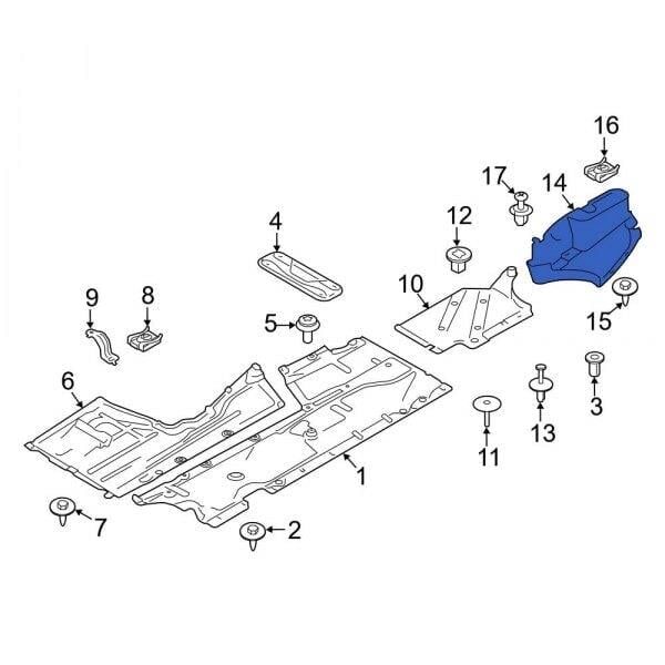 GKL 341925 | Bmw F30 F31 F80 Arka Tampon Alt Kose Gövde Kaplama Bakalıtı Sol