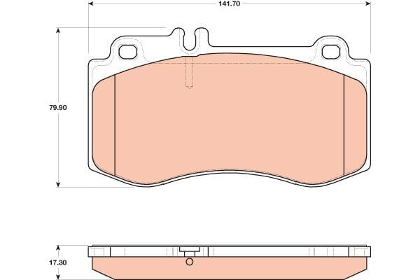 Mercedes E Serisi W212 E 350 CGI BlueEFFICIENCY M276 Ön Fren Balatası | TRW GDB1822