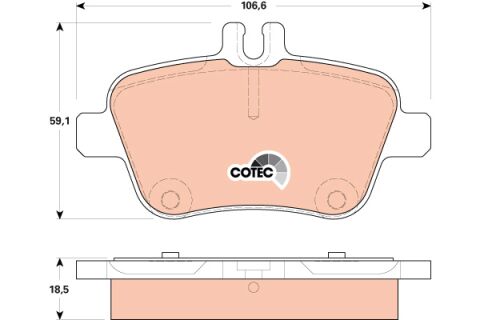 Mercedes B Serisi W246 B 160 M270 Arka Fren Balatası | TRW GDB1920