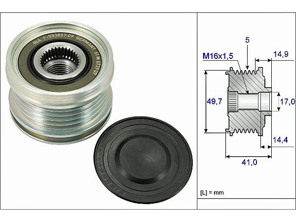 Mercedes A Serisi W169 A 180 CDI Alternatör Kasnağı | INA 535 0101 10