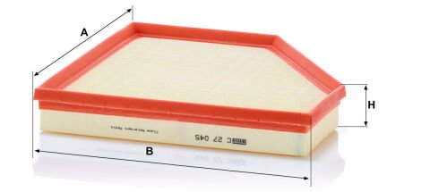 BMW 4 Serisi F32/F33/F36 430i B48 Hava Filtresi | MANN C 27045