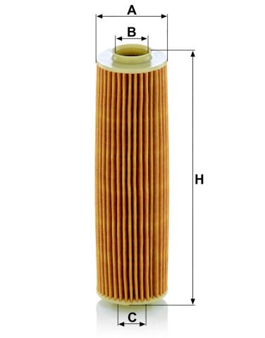 Mercedes C Serisi W204 C 180 1.8 CGI BlueEFFICIENCY M271 Yağ Filtresi | MANN HU514Y