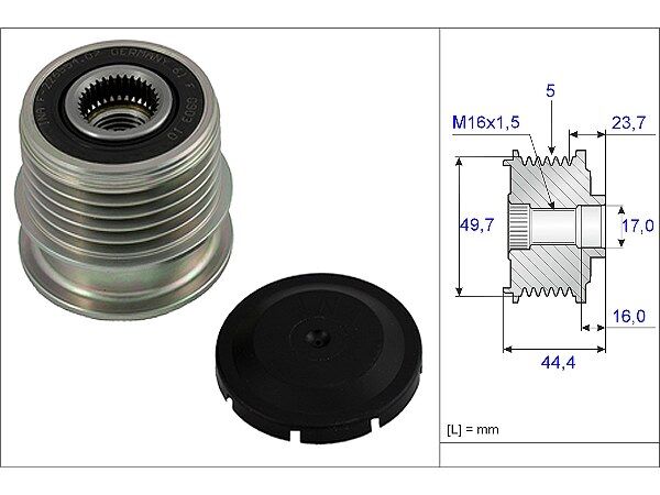 Mercedes A Serisi W168 A 210 Alternatör Kasnağı | INA 535 0011 10