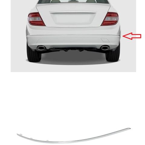 Mercedes C Serisi W204 Tampon Arka Nikelajı Sağ 2007 | ITHAL A2048851021