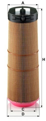 Mercedes C Serisi W204 C 200 CDI BlueEFFICIENCY OM646 Hava Filtresi | MANN C12133/1