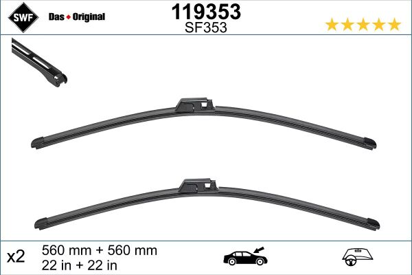 Mercedes C Serisi W203 Ön Silecek Takımı (2004-2007) | SWF 119353