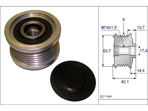 BMW 7 Serisi E65 730 d Alternatör Kasnağı | INA 535 0202 10