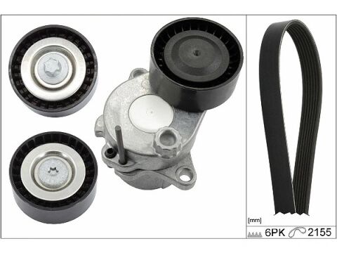 Mercedes GLK X204 GLK 250 CDI BE/BlueTEC Kanallı V Kayışı Seti | INA 529 0321 10