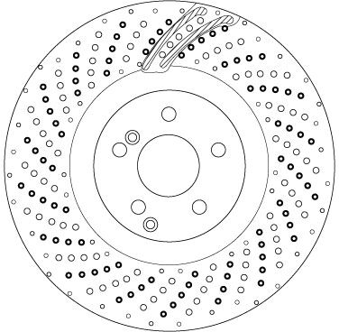 Mercedes C Serisi W204 C 63 AMG M156 Ön Fren Diski | TRW DF6873S