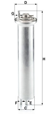 BMW 5 Serisi E39 520i M52 M54 Yakıt Filtresi | MANN WK 532