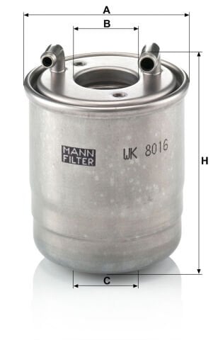 Mercedes GL X164 GL 320 CDI OM642 Yakıt Filtresi | MANN WK8016X