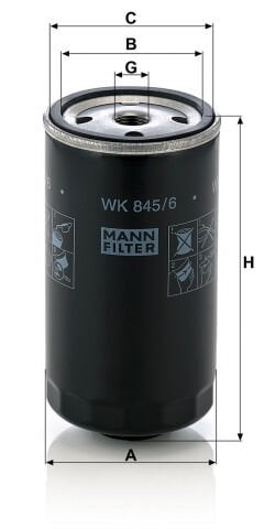 BMW 5 Serisi E39 525 tds M51 Yakıt Filtresi | MANN WK 845/6