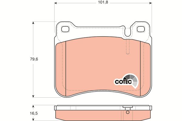 Mercedes C Serisi W203 C 240 M112 Ön Fren Balatası | TRW GDB1693