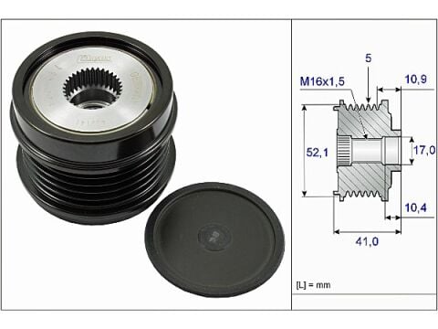 Mercedes A Serisi W176 A 45 AMG Alternatör Kasnağı | INA 535 0272 10