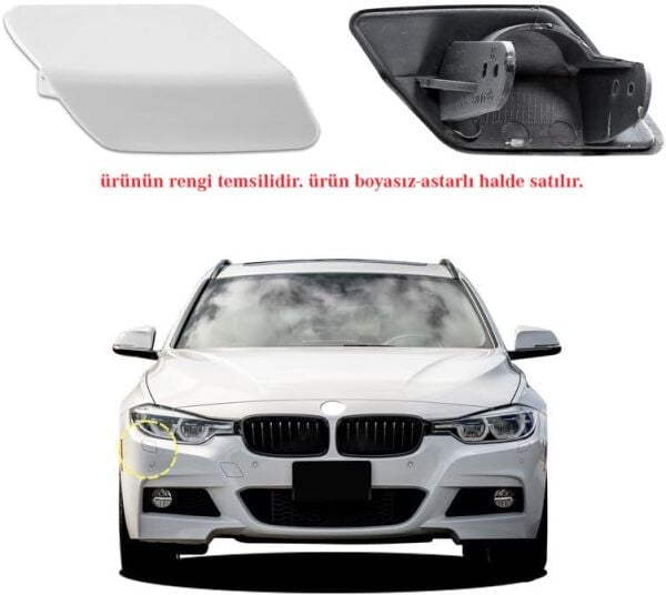 BMW F30 Sağ Far Yıkama Kapağı M Tampon | ITHAL 51118056614