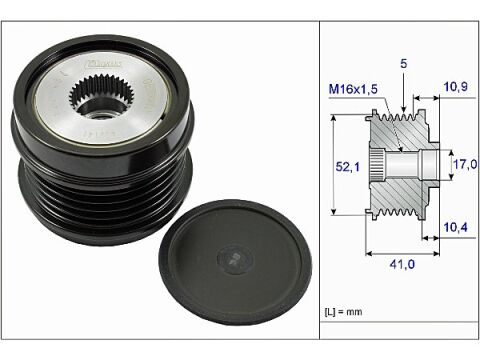 Mercedes B Serisi W246 B 180 CDI BlueEFFICIENCY Alternatör Kasnağı | INA 535 0272 10