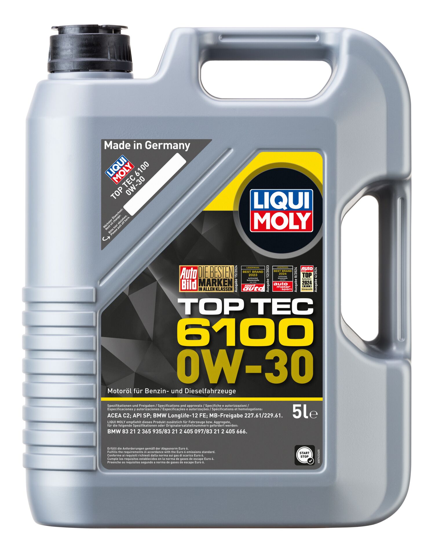 Liqui Moly Top Tec 6100 0W-30 Motor Yağı 5 Litre (LQM-20779)