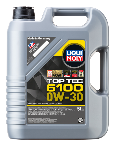 Liqui Moly Top Tec 6100 0W-30 Motor Yağı 5 Litre (LQM-20779)