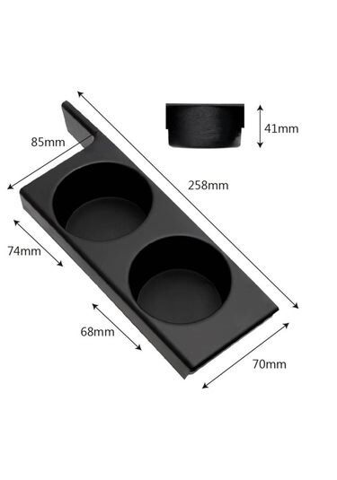 BMW 5 Serisi E39 Siyah Bardaklık | KYBURG KB 251-008012