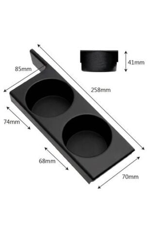 BMW 5 Serisi E39 Siyah Bardaklık | KYBURG KB 251-008012