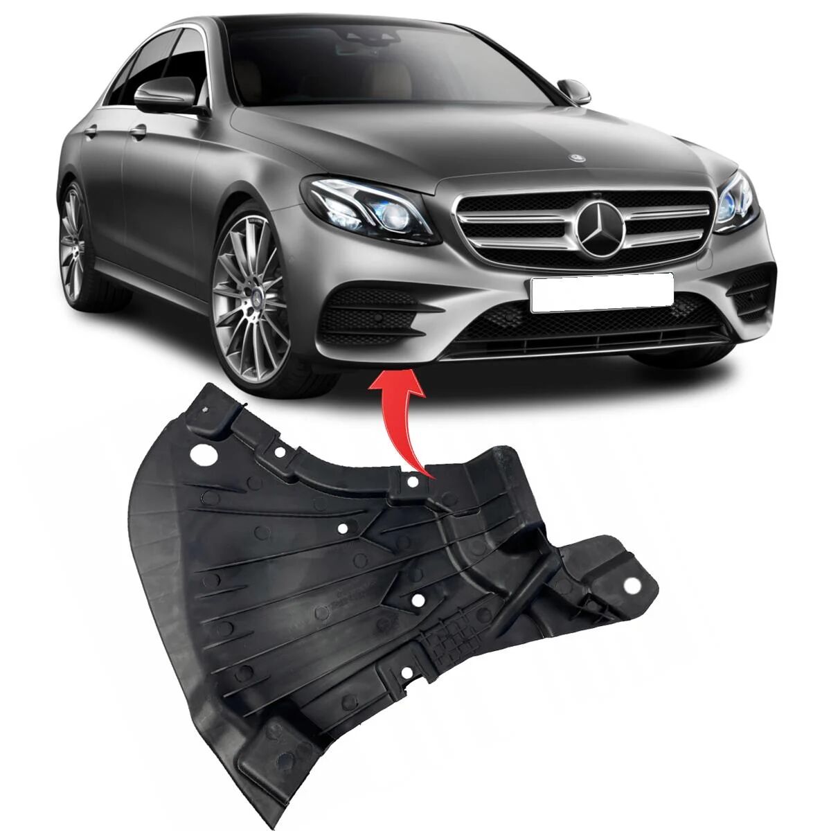 Mercedes E Serisi W213 Tampon Alt Muhafaza Ön Sağ Benzin Amg (Oem Kalite) |ITHAL A2135202600
