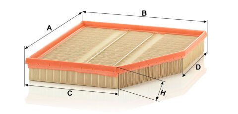 BMW 5 Serisi E60/61 520i N43 N46 Hava Filtresi | MANN C 31149