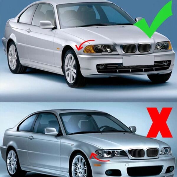 Bmw E46 Coupe Piano Black Çift Çıtalı Eski Model Panjur Takımı